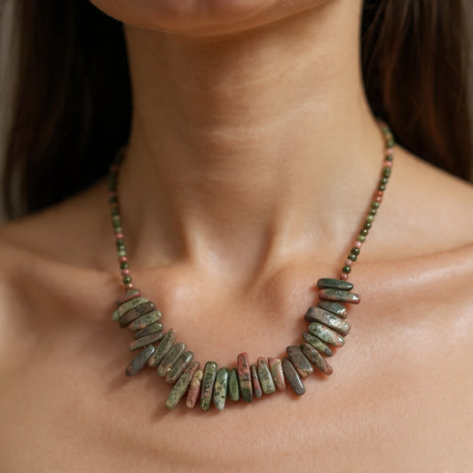 Colar Unakite
