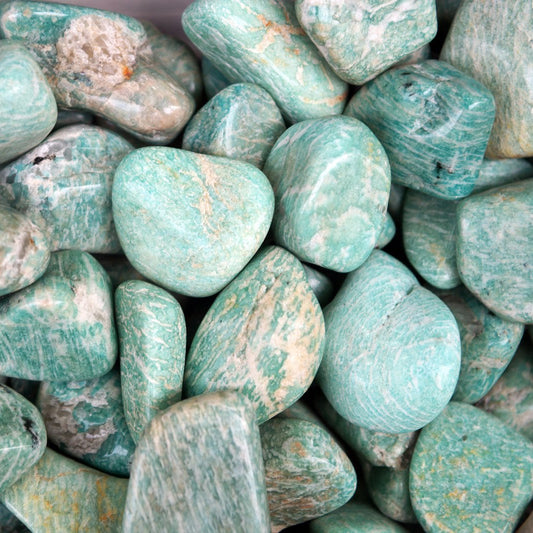 Amazonite Rolada — Clareza, Equilíbrio, Emoções Positivas
